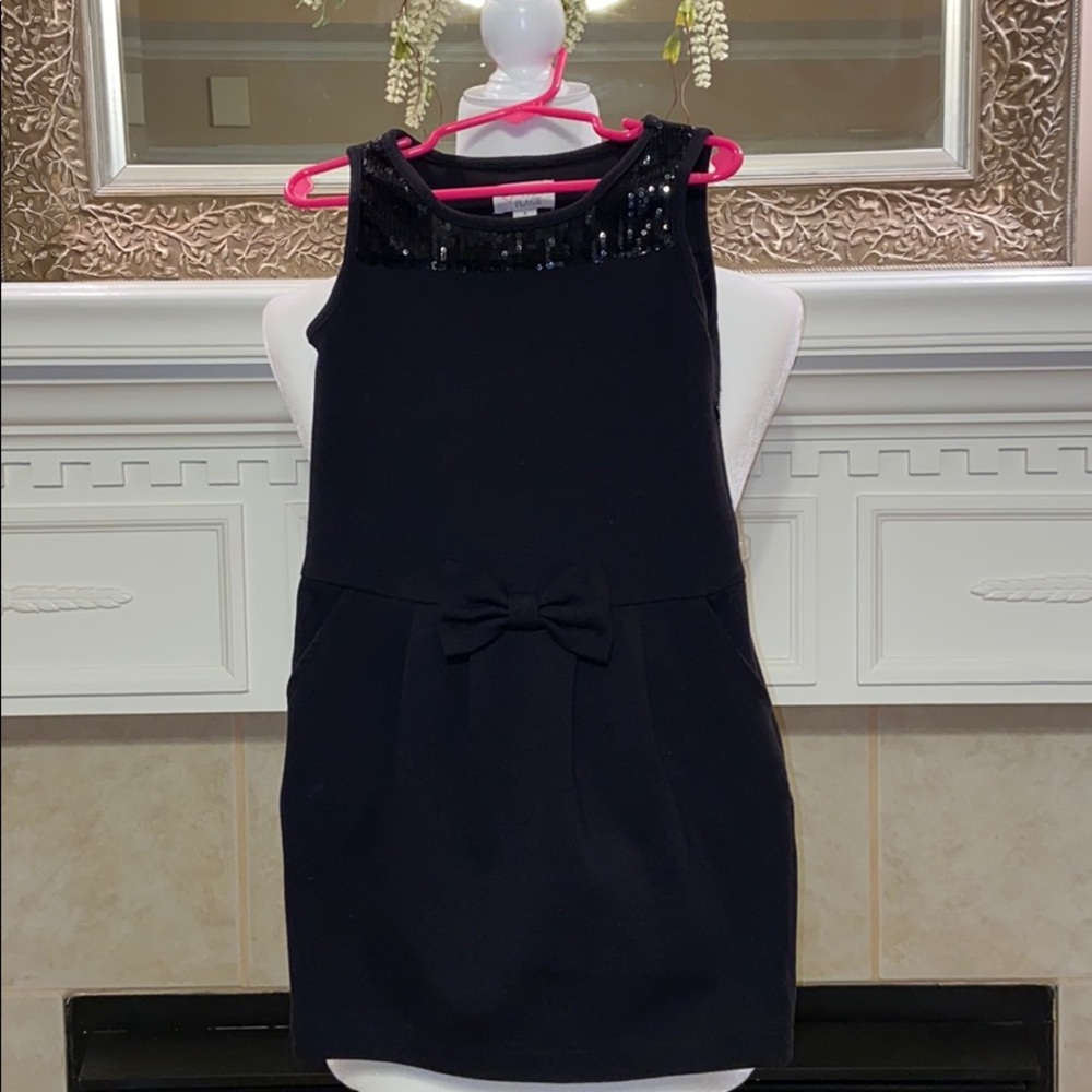 Children’s Place Black Sleeveless Dress w/Sequins